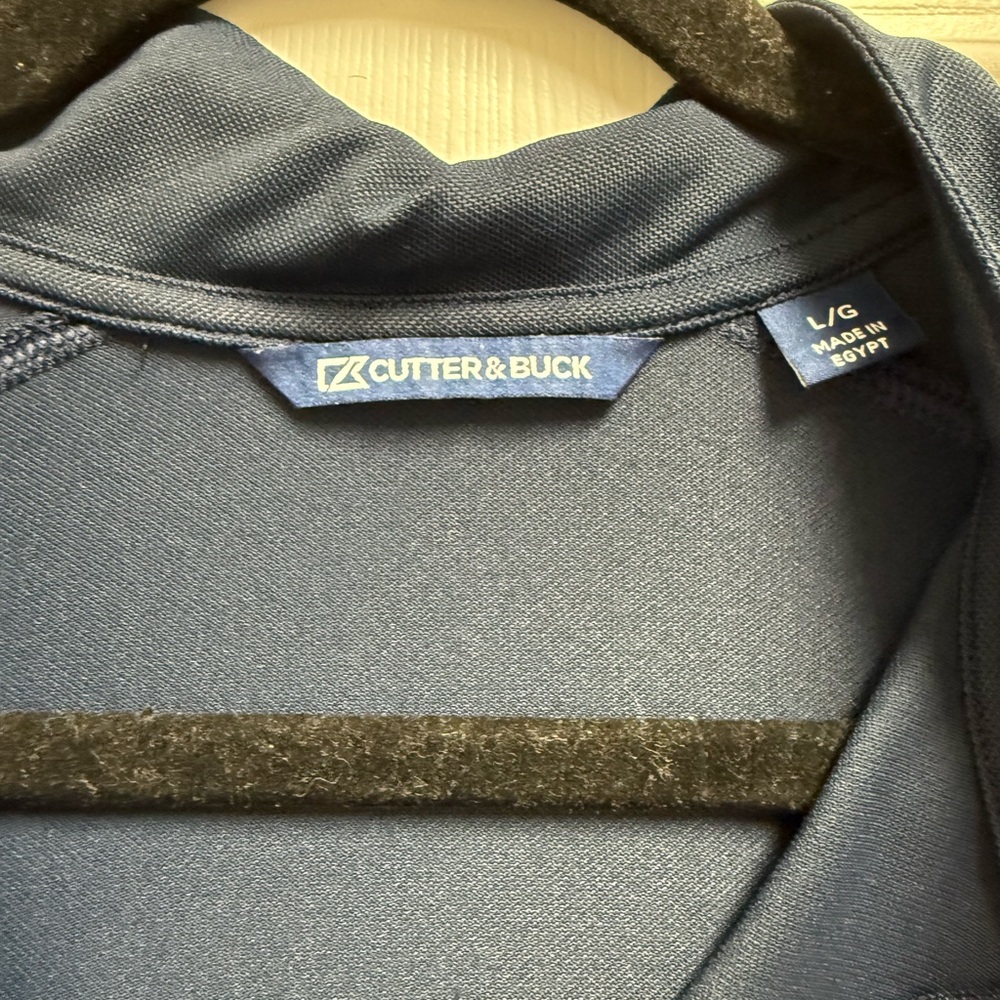 Cutter & Buck Thin Navy Pullover SEC Quarter Zip Size Large - Picture 3 of 5